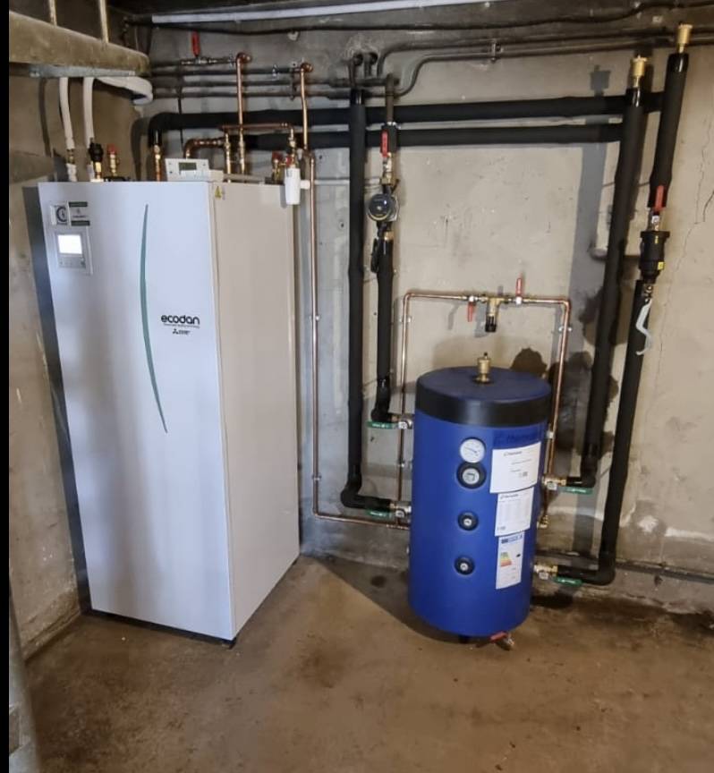 pompe à chaleur air eau dans une maison à Nancy